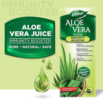 Dabur Aloe Vera Juice 100% Ayurvedic - 1 Litre