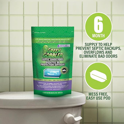 Green Gobbler Tablet Septic System Cleaner 6 ct