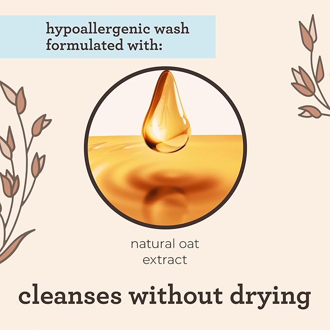 Aveeno Baby Daily Moisture Body Wash & Shampoo, Oat Extract, 8 fl. oz