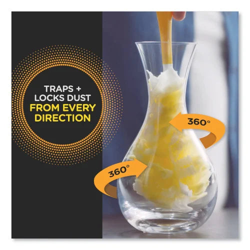 Swiffer Heavy Duty Dusters Refill, Dust Lock Fiber, Yellow, 6/Box