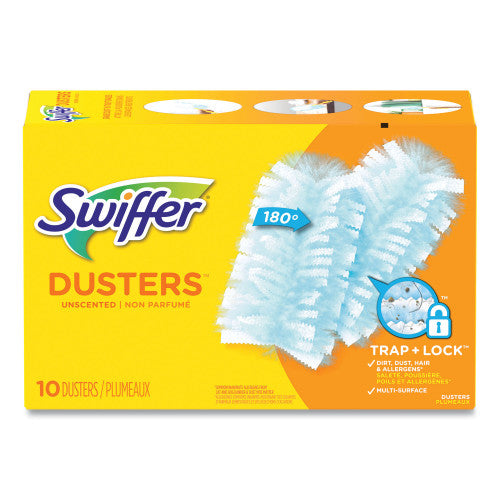 Swiffer Refill Dusters, Dust Lock Fiber, Light Blue, Unscented, 10/Box