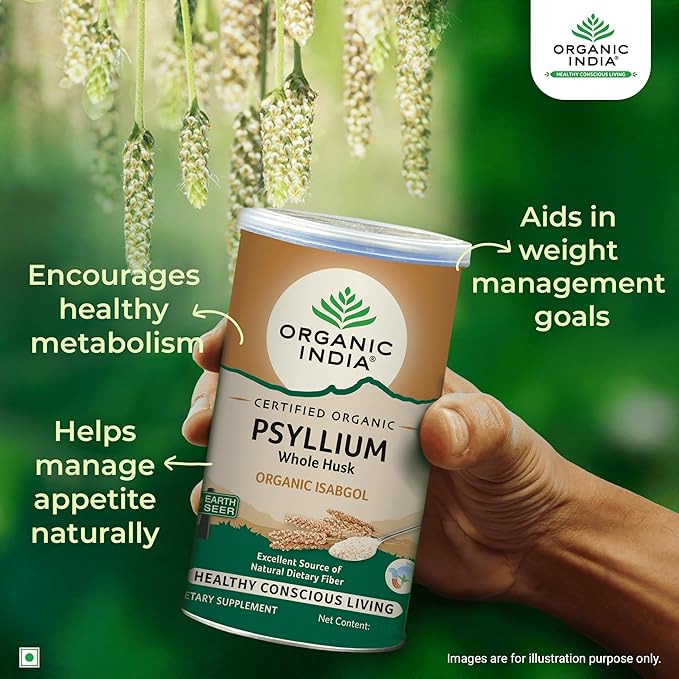 Organic India Psyllium Whole Husk Isabgol 100g