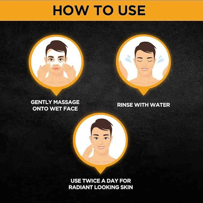 Garnier Men Tubro Bright Face Wash - Removes Impurities, 100 g