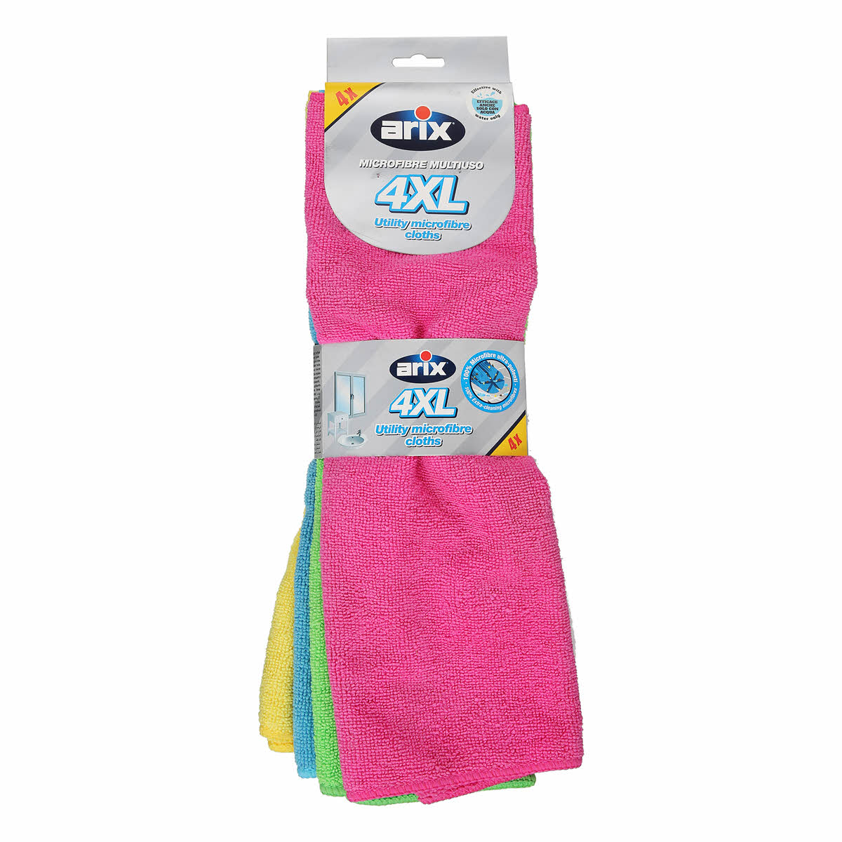 Arix, XL Universal Cleaning Cloth, Microfiber, 4 Pcs.