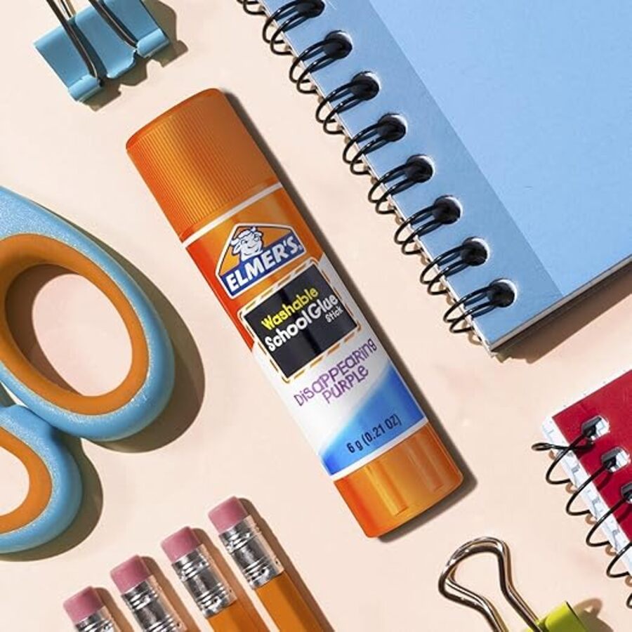 Elmer's 6pk Washable School Glue Sticks - Disappearing Purple
