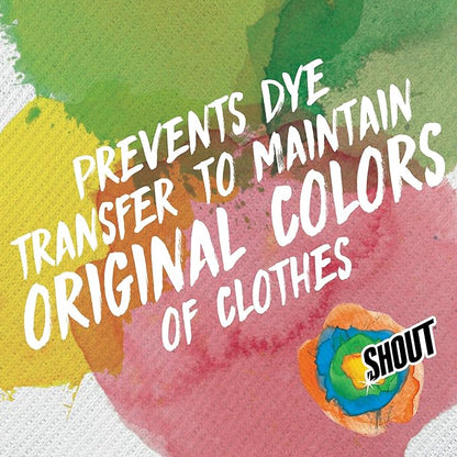 Shout Color Catchers for Laundry, Allow Mixed Washes, Prevents Color Runs and Maintains Original Clothing, 24 Count