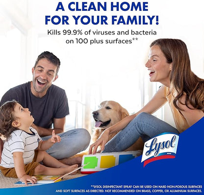 Lysol Disinfectant Spray for Sanitizing Antibacterial Disinfecting, Crisp Linen, 12.5 fl oz
