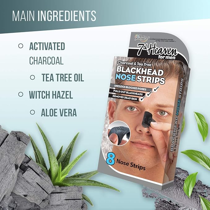 7th Heaven Men Blackhead Nose Strips 8s
