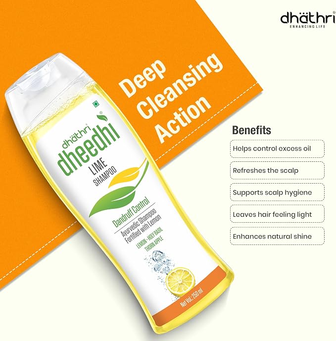 Dhathri Dheedhi Lime Shampoo Dandruff Control 250ml
