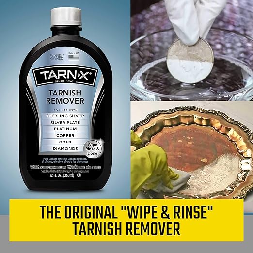 Tarn-X Metal and Jewelry Tarnish Remover, 12 Ounce Bottle