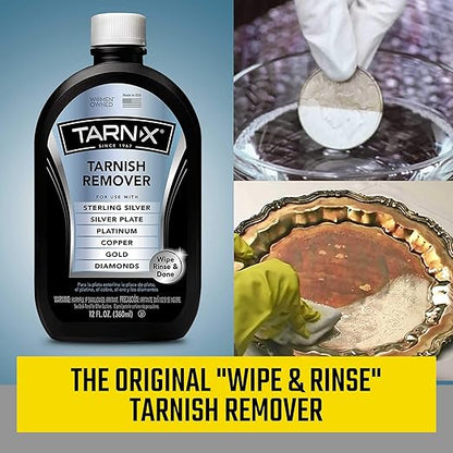 Tarn-X Metal and Jewelry Tarnish Remover, 12 Ounce Bottle
