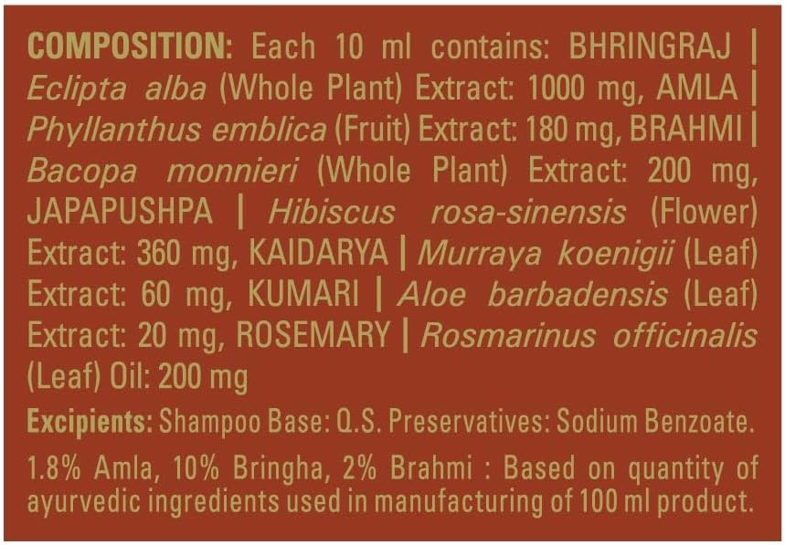 Indulekha Bringha Shampoo, Proprietary Ayurvedic Medicine for Hair Fall, 340ml
