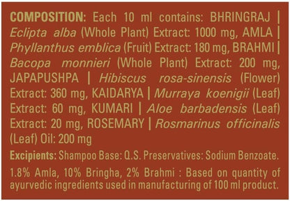 Indulekha Bringha Shampoo, Proprietary Ayurvedic Medicine for Hair Fall, 340ml
