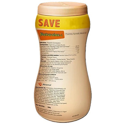 Naturolax Isabgol Husk Powder - Orange, 300 g