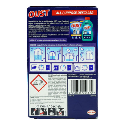 Oust All Purpose Descaler Sachets 3x25ml