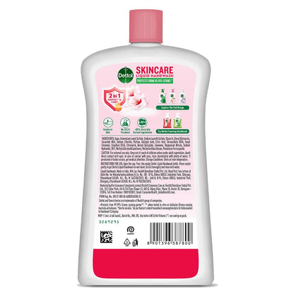 Dettol Liquid Handwash Bottle - Skincare Hand Wash-875ml