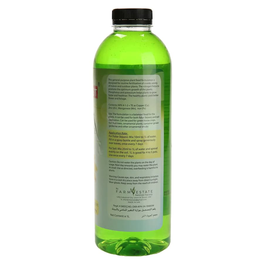 Grow Fast Liquid Fertilizer Best For Indoor & Outdoor Plants 1 Litre