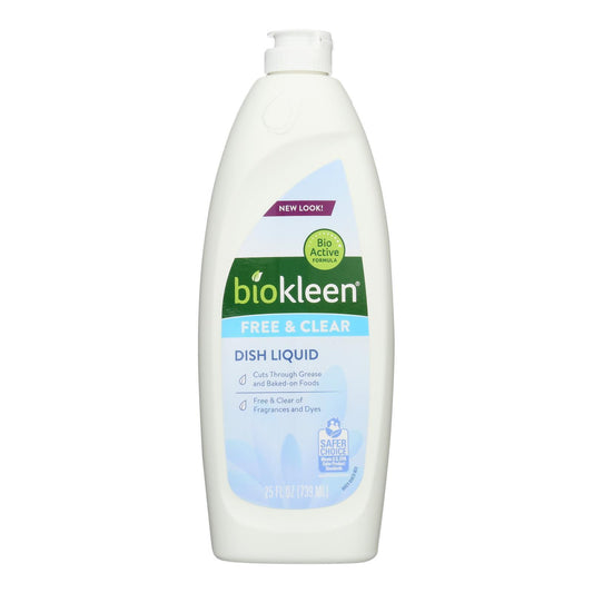 Biokleen Hand Dish Liquid - Free & Clear 739ml