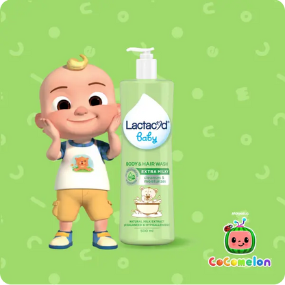 Lactacyd Baby Hair And Body Wash - Extra Milky, 250ml