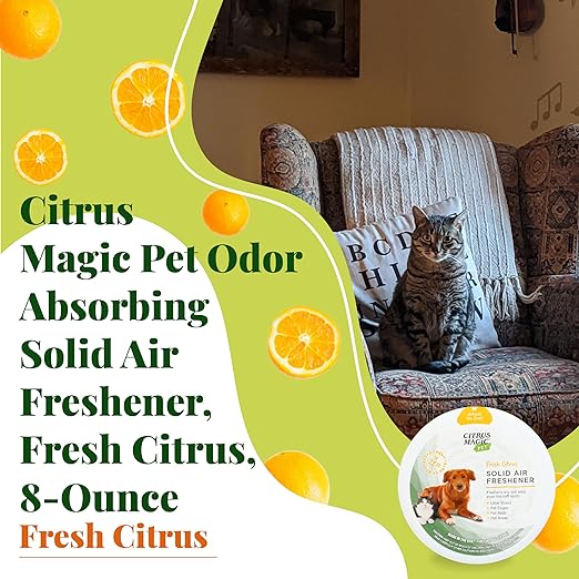 Citrus Magic Any Pet Deodorizing Air Freshener, Fresh Citrus, 8-Ounce