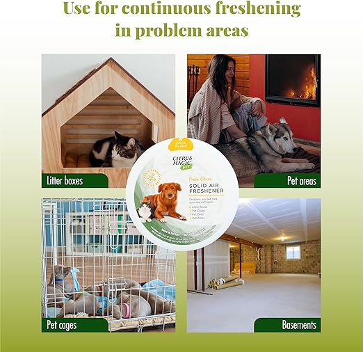 Citrus Magic Any Pet Deodorizing Air Freshener, Fresh Citrus, 8-Ounce
