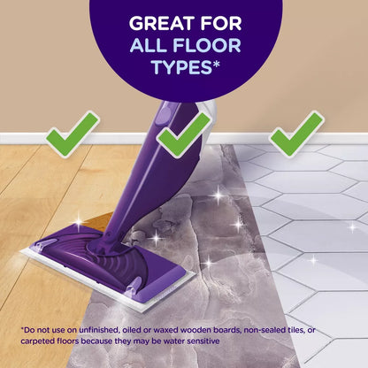 Swiffer WetJet System Refill Cloths, 11.3" x 5.4", White, 15/Box