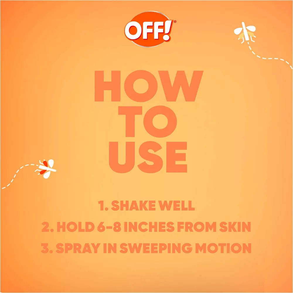 OFF! FamilyCare Bug Spray & Mosquito Repellent Smooth & Dry - 6 fl oz