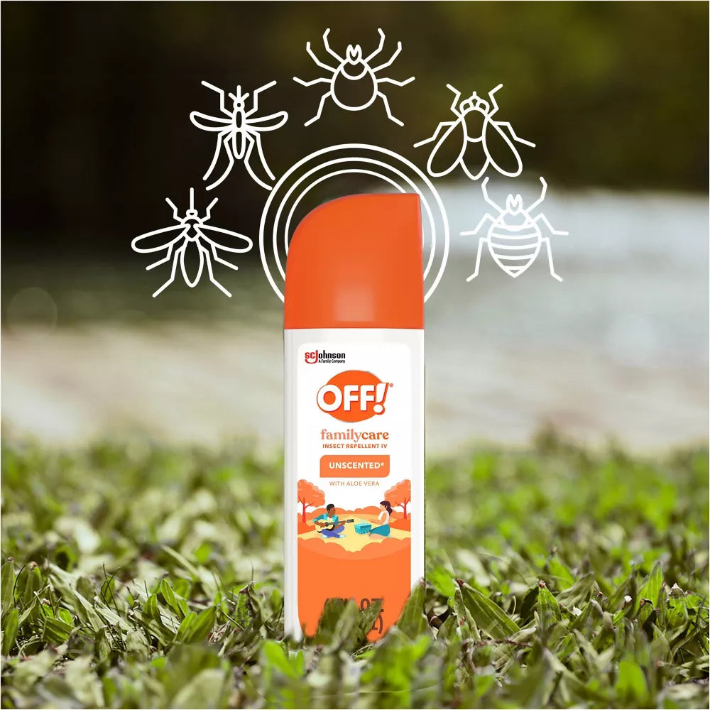 OFF! FamilyCare Bug Spray & Mosquito Repellent Smooth & Dry - 6 fl oz