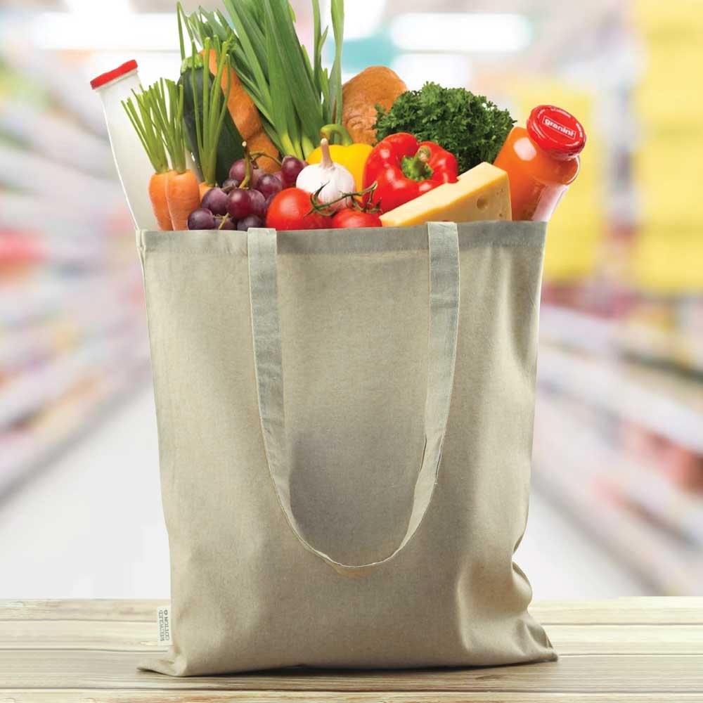 Cotton Shopping Bags with Long Handles 145 GSM