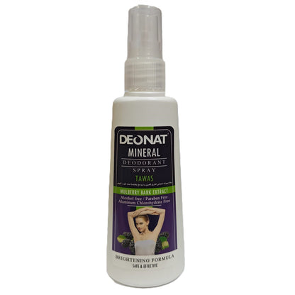 Deonat Mineral Deodorant Spray Tawas, Mulberry Bark Extract - 100 ml