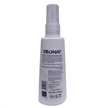 Deonat Mineral Deodorant Spray Tawas, Mulberry Bark Extract - 100 ml