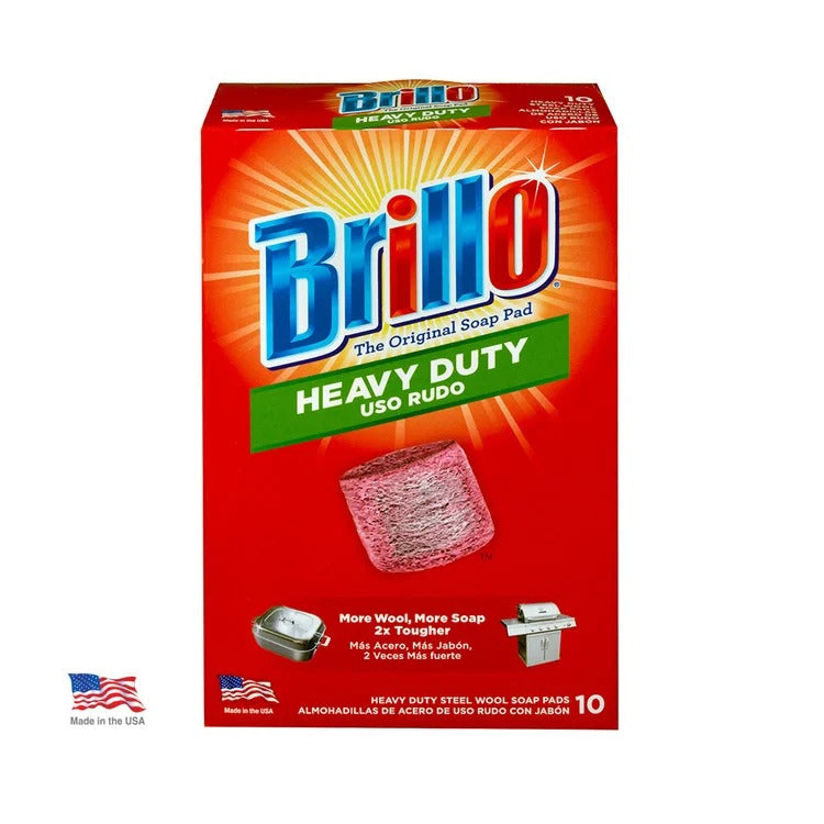 Brillo Heavy Duty Steel Wool Soap Pads, Original Scent