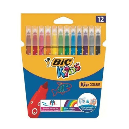 Bic Kid Colour Wallet 12 Coloring Felt Pen