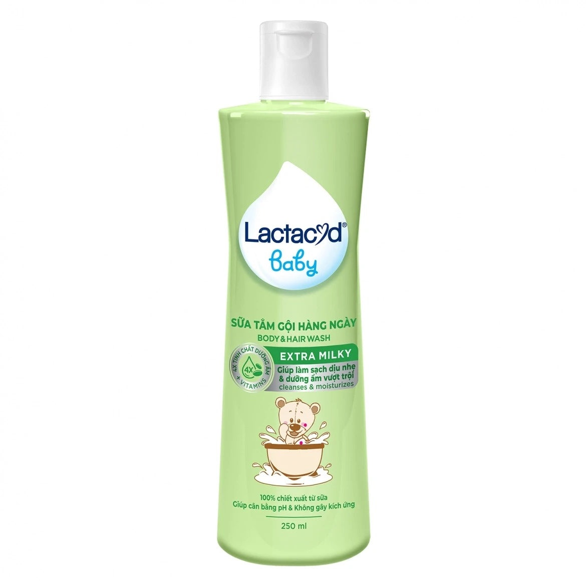 Lactacyd Baby Hair And Body Wash - Extra Milky, 250ml