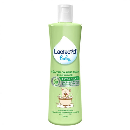Lactacyd Baby Hair And Body Wash - Extra Milky, 250ml