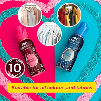 Airpure Incrediballs In-wash Scent Booster Fuchsia & Pearls 128 gm 10 Washes