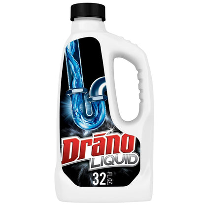 Drano Liquid Drain Clog Remover & Cleaner, 32 oz