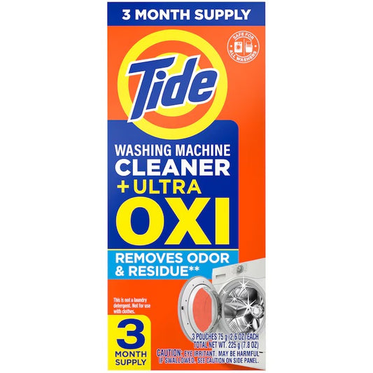 Tide 3 Count Washing Machine Cleaner Powder