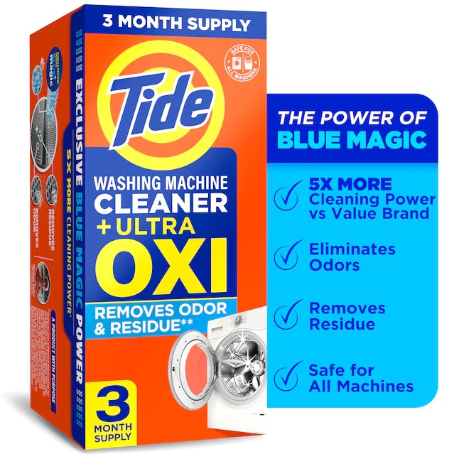Tide 3 Count Washing Machine Cleaner Powder