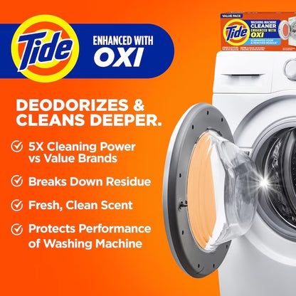 Tide 3 Count Washing Machine Cleaner Powder