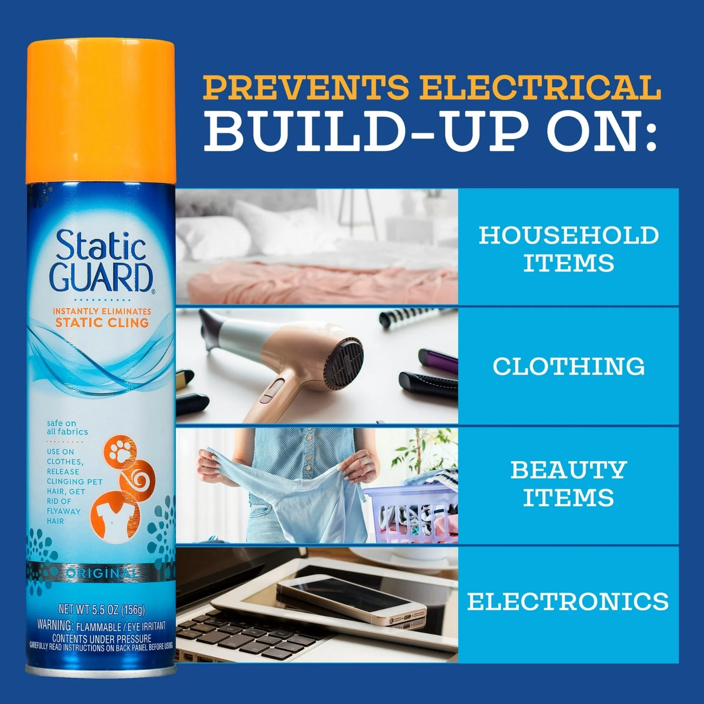 Static Guard AntiStatic Spray - 5.5oz