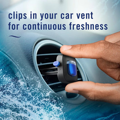 Febreze Car Air Freshener Vent Clip - Ocean Scent - 0.14 fl oz/2pk