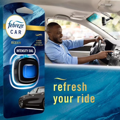 Febreze Car Air Freshener Vent Clip - Ocean Scent - 0.14 fl oz/2pk