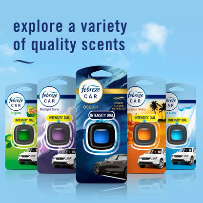 Febreze Car Air Freshener Vent Clip - Ocean Scent - 0.14 fl oz/2pk