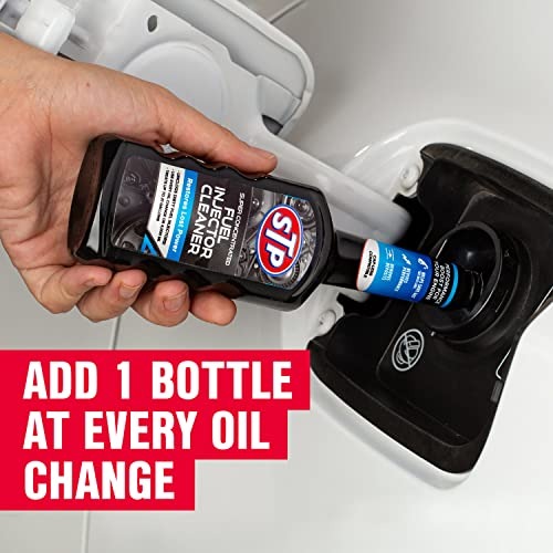 STP Super Concentrated Fuel, Bottled Injector Cleaner Unclogs Dirty Fuel Injectors, 5.25 Oz