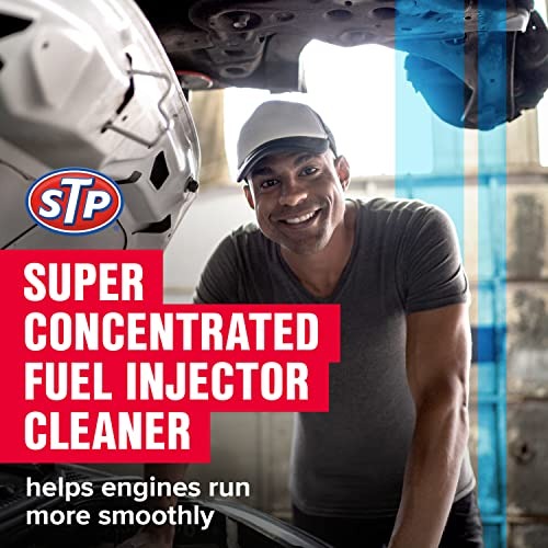 STP Super Concentrated Fuel, Bottled Injector Cleaner Unclogs Dirty Fuel Injectors, 5.25 Oz