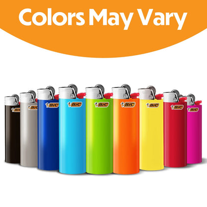 BIC Classic Maxi Pocket Lighters, Assorted Colors, 50-Count Tray