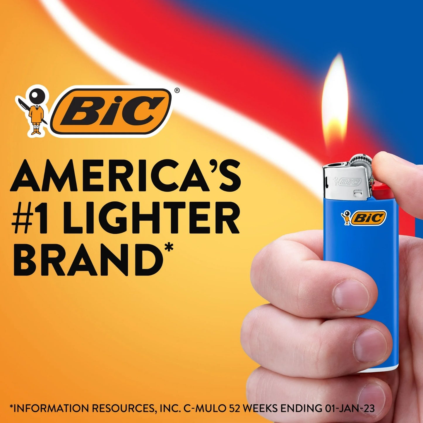 BIC Mini Pocket Lighter, Assorted Colors, 50-Count Tray