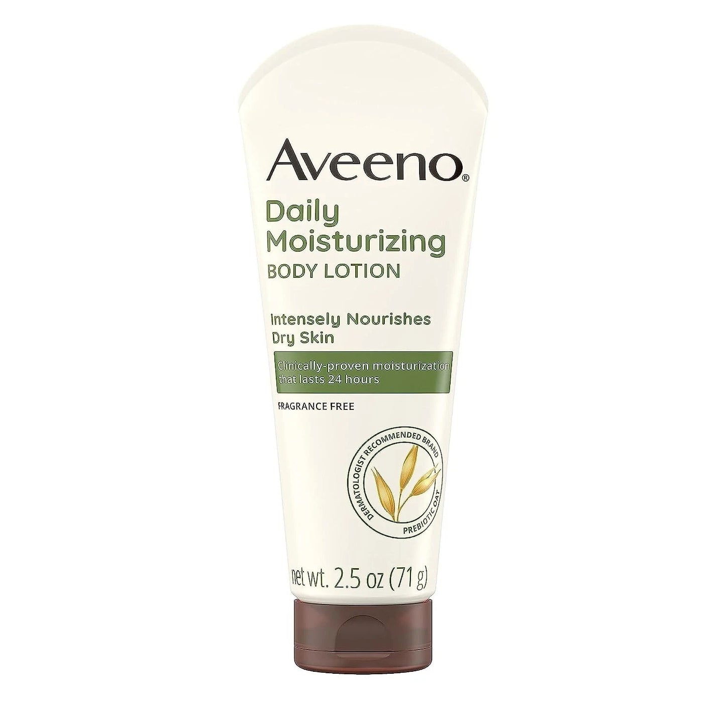 Aveeno Daily Moisturizing Body Lotion with Oat for Dry Skin, 2.5 fl oz