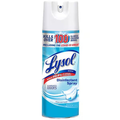 Lysol Disinfectant Spray for Sanitizing Antibacterial Disinfecting, Crisp Linen, 12.5 fl oz